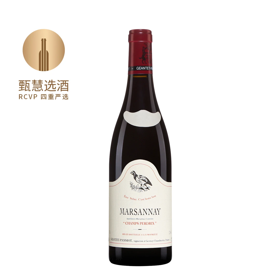 甄慧选酒双狗抱树马沙内·尚佩里园干红葡萄酒2020 750ml 法国