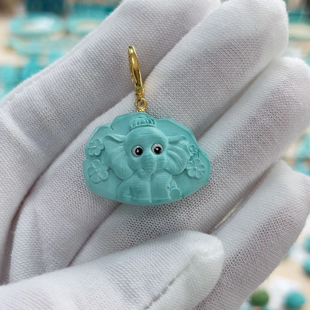 绿松石珠宝奇石未镶嵌