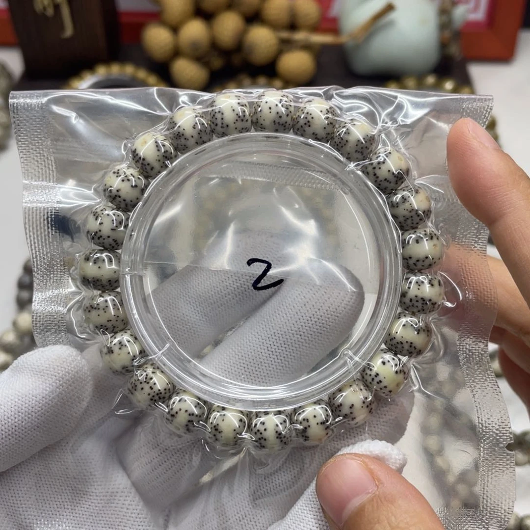 星月菩提手串10mm瓷白凤眼