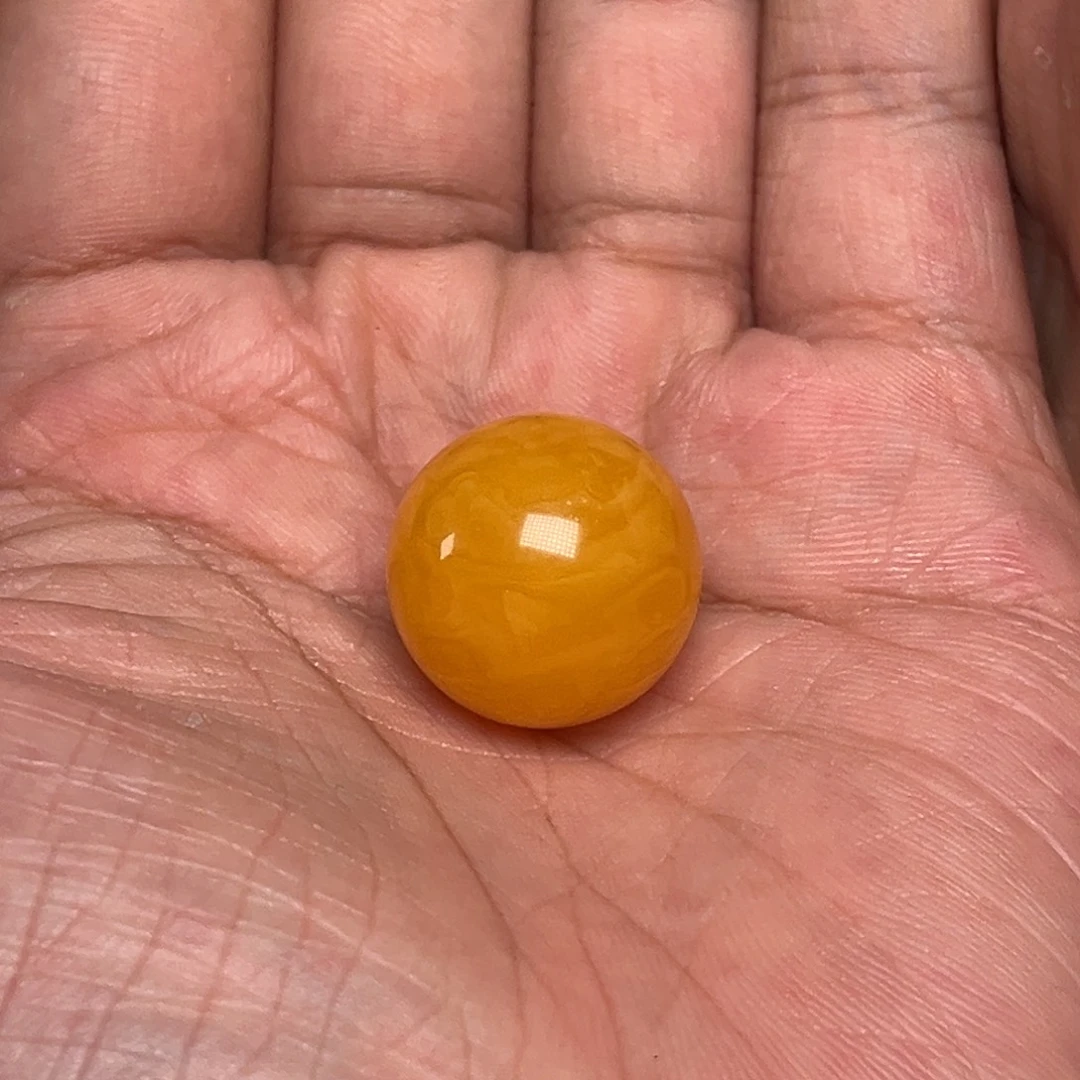 未镶嵌琥珀裸石蜜蜡焦皮21毫米