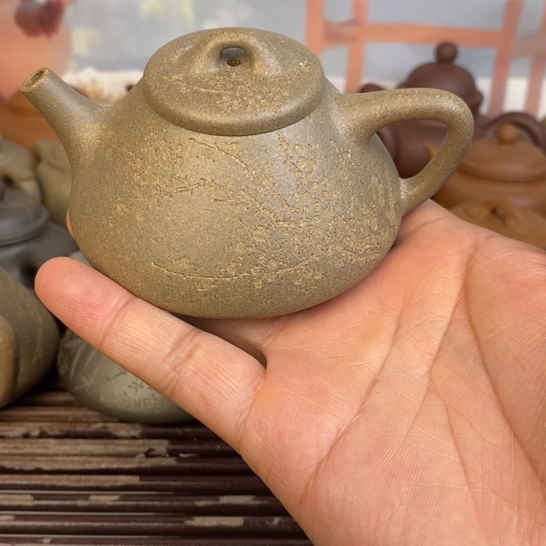紫砂茶壶子冶石瓢原矿精挑降坡泥150cc左右0添加