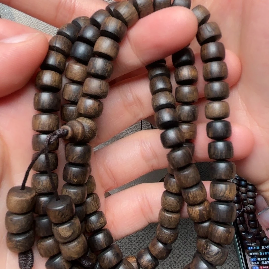 手串沉香越南富森红土瘤疤6×8×108