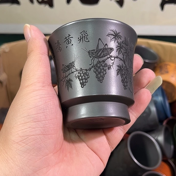 茶杯紫砂全手工紫砂主人杯