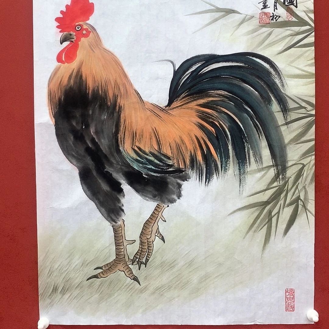 国画国画作品欣赏四尺三开