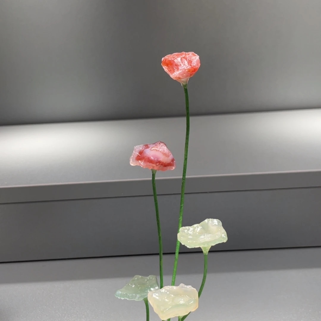 石材阿拉善花花摆件