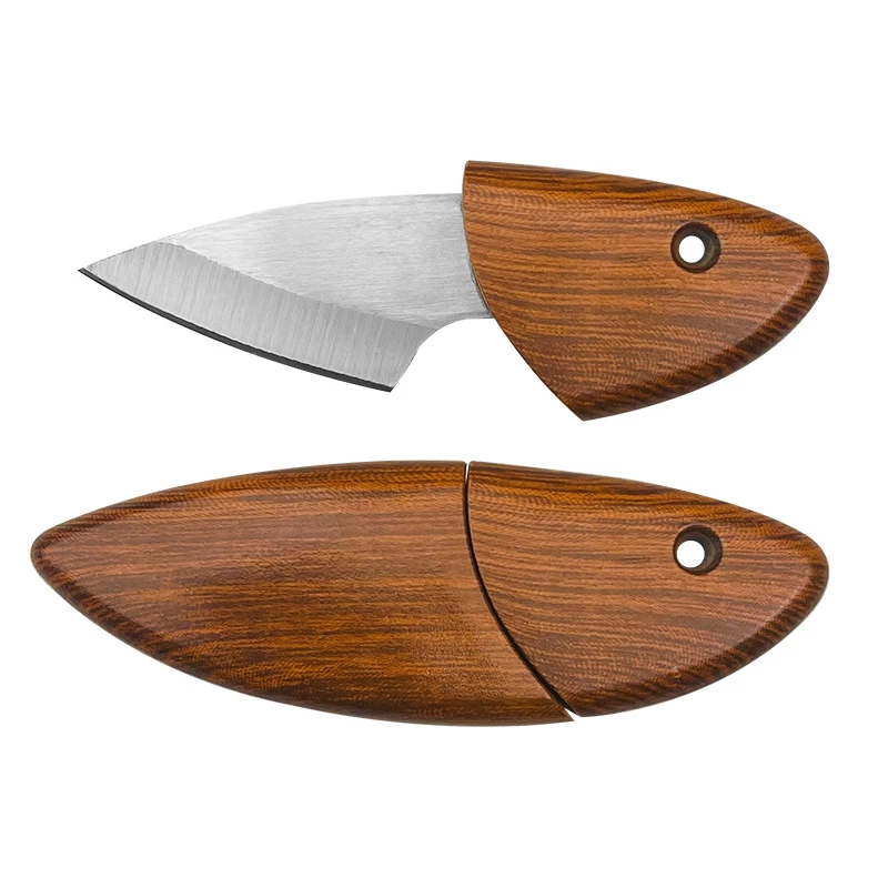 黑武魂普通款-SS多功能水果刀野营户外手把肉锋利高硬度露营家用