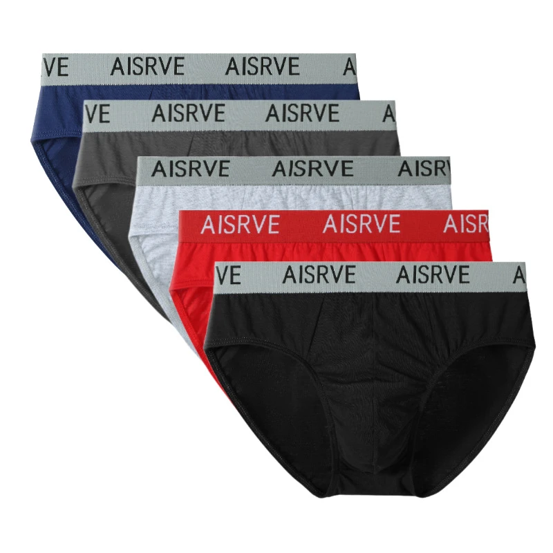 新款男士内裤男纯棉运动大码三角裤透气青年男生中腰全棉短裤舒适