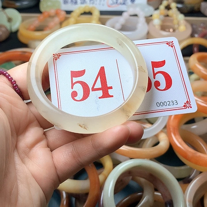 石英质玉（黄龙玉）未镶嵌手镯