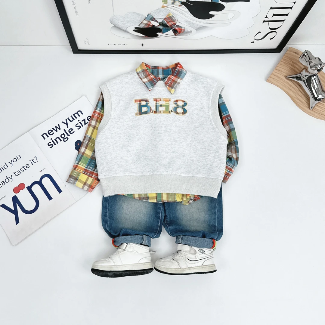 男童套装2025新款春装儿童上衣两件套洋气潮BDC25688悠悠童话童装