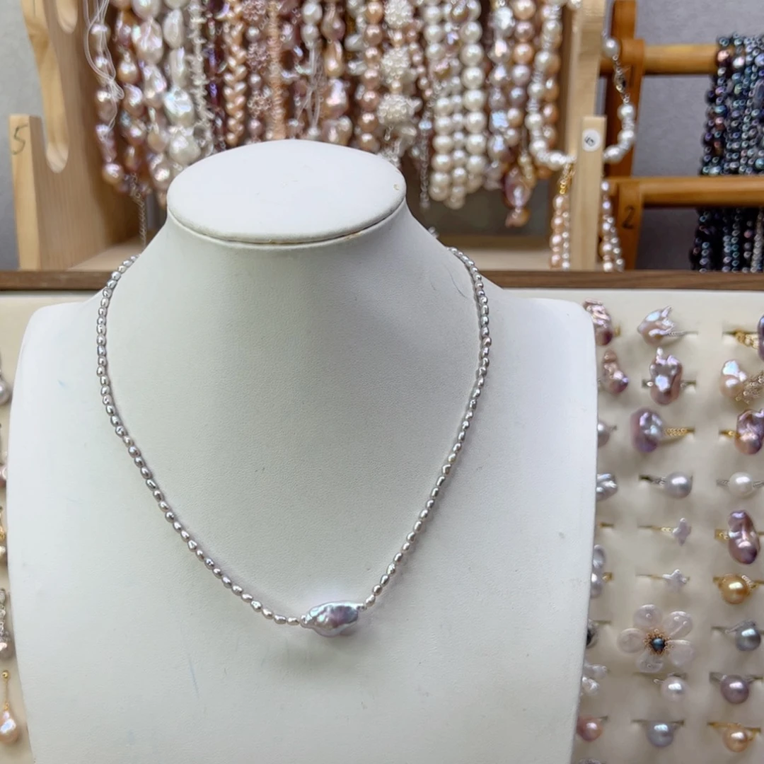 淡水珍珠手绳合金