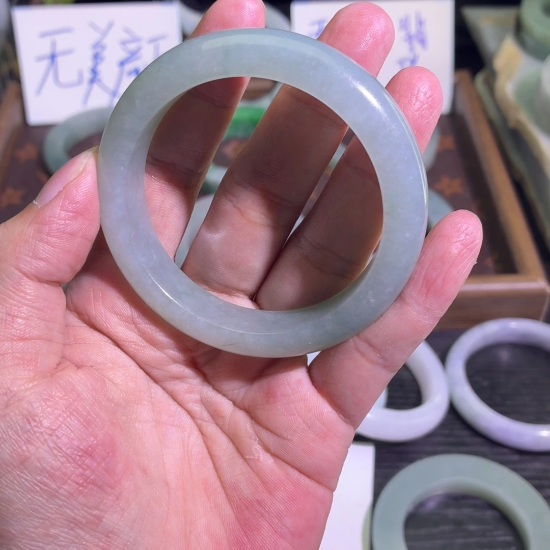 定制翡翠未镶嵌天然纹理随机，追求完美者慎拍