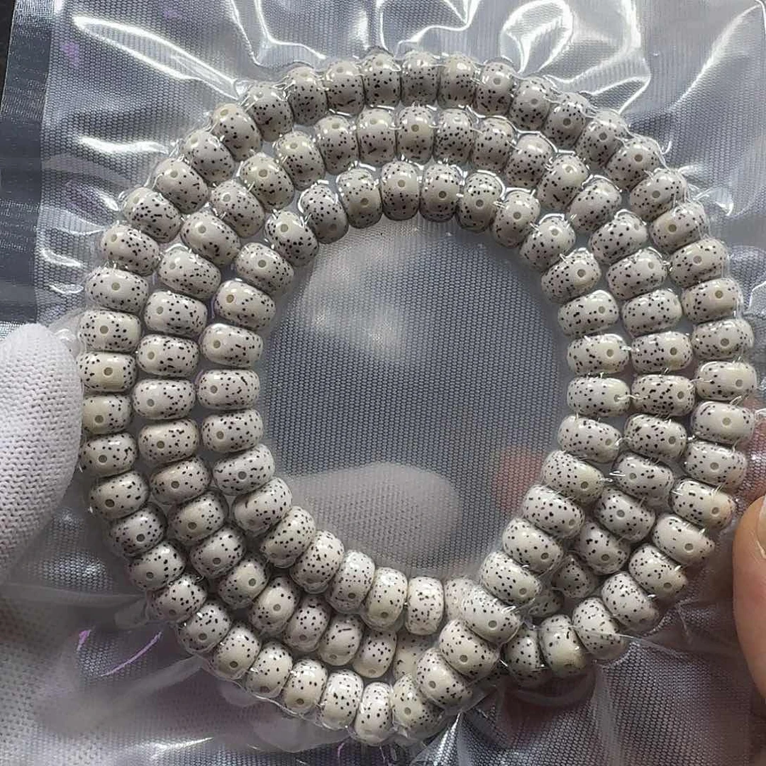 星月菩提手串悟*星月菩提12mm脱脂手串缩尺