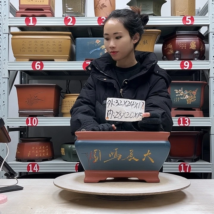 紫砂花盆紫砂花盆