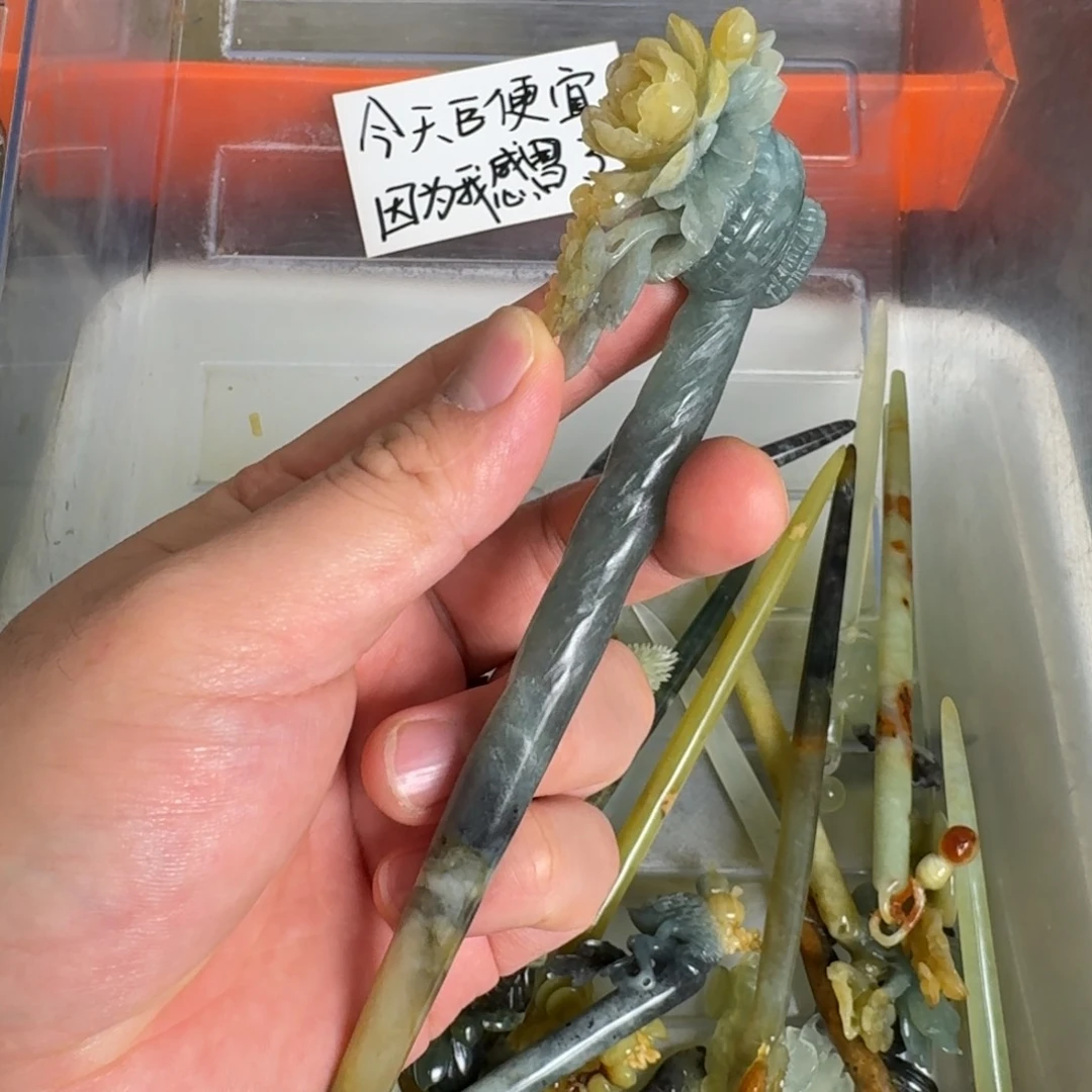 岫玉发饰未镶嵌明君玉簪贼拉好看