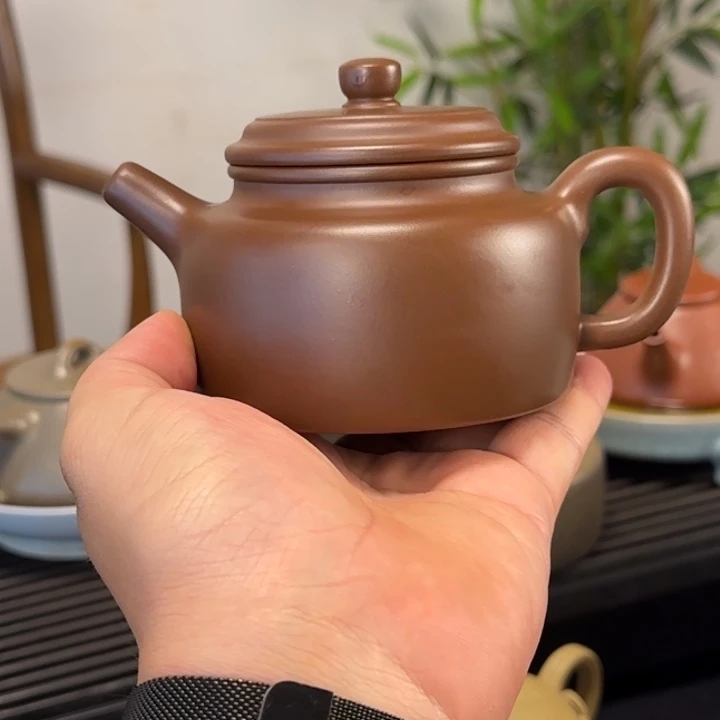 茶壶紫砂嘟*悠德中全手紫砂壶