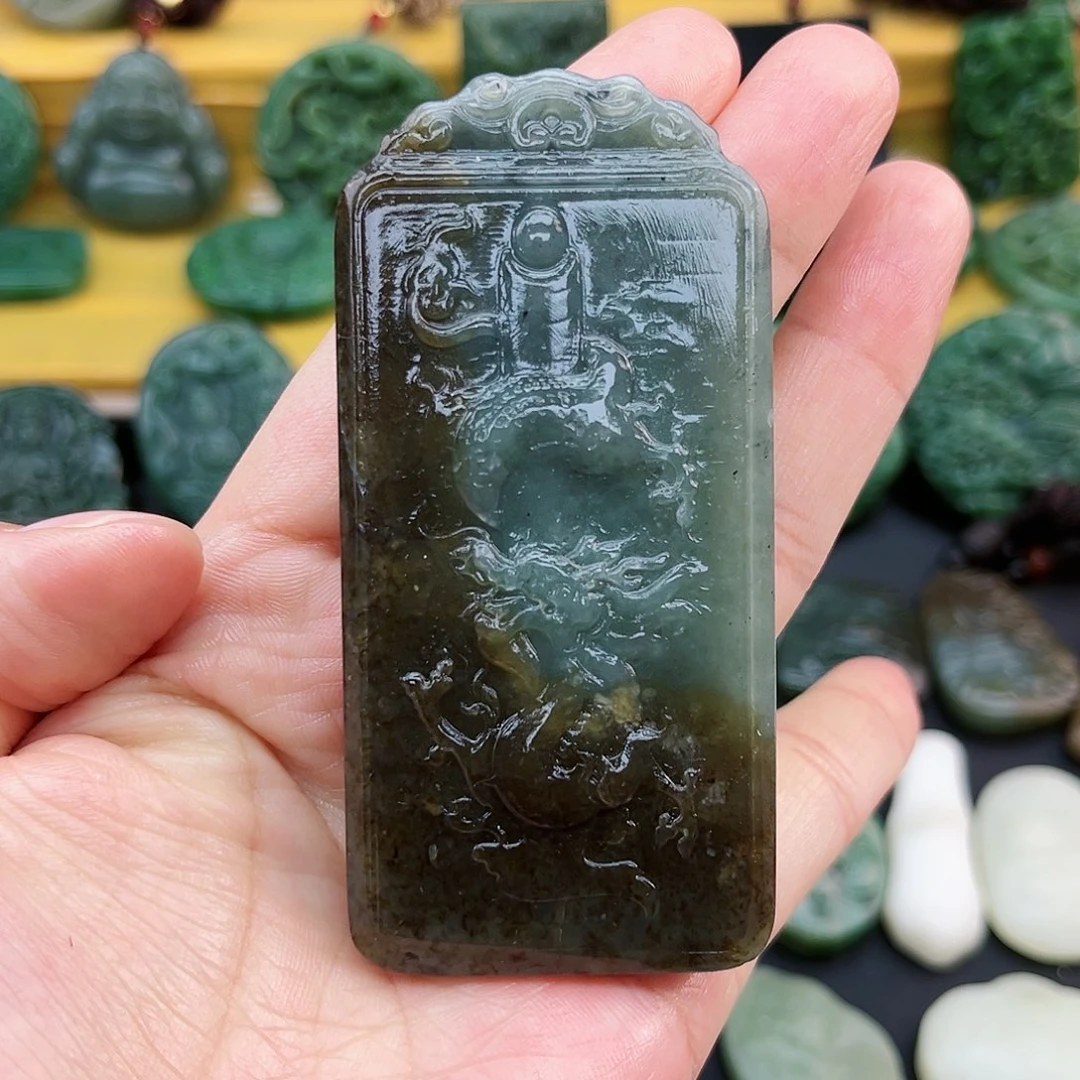 和田玉未镶嵌颈饰李*祥