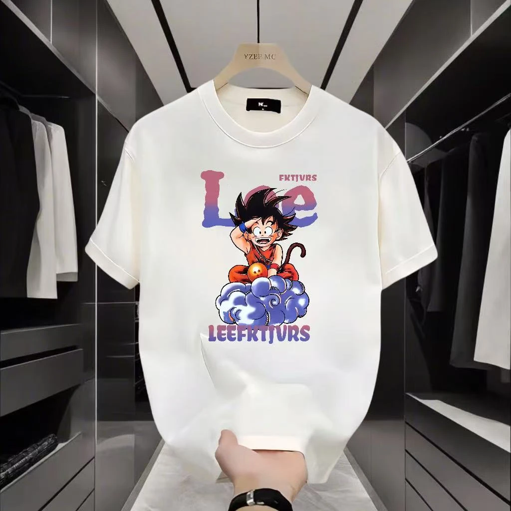 潮牌2025夏季爆款男士纯棉短袖T恤休闲百搭轻奢高档体恤百搭上衣T