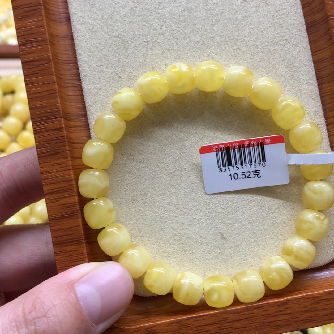 蜜蜡手链未镶嵌霓*蜜蜡