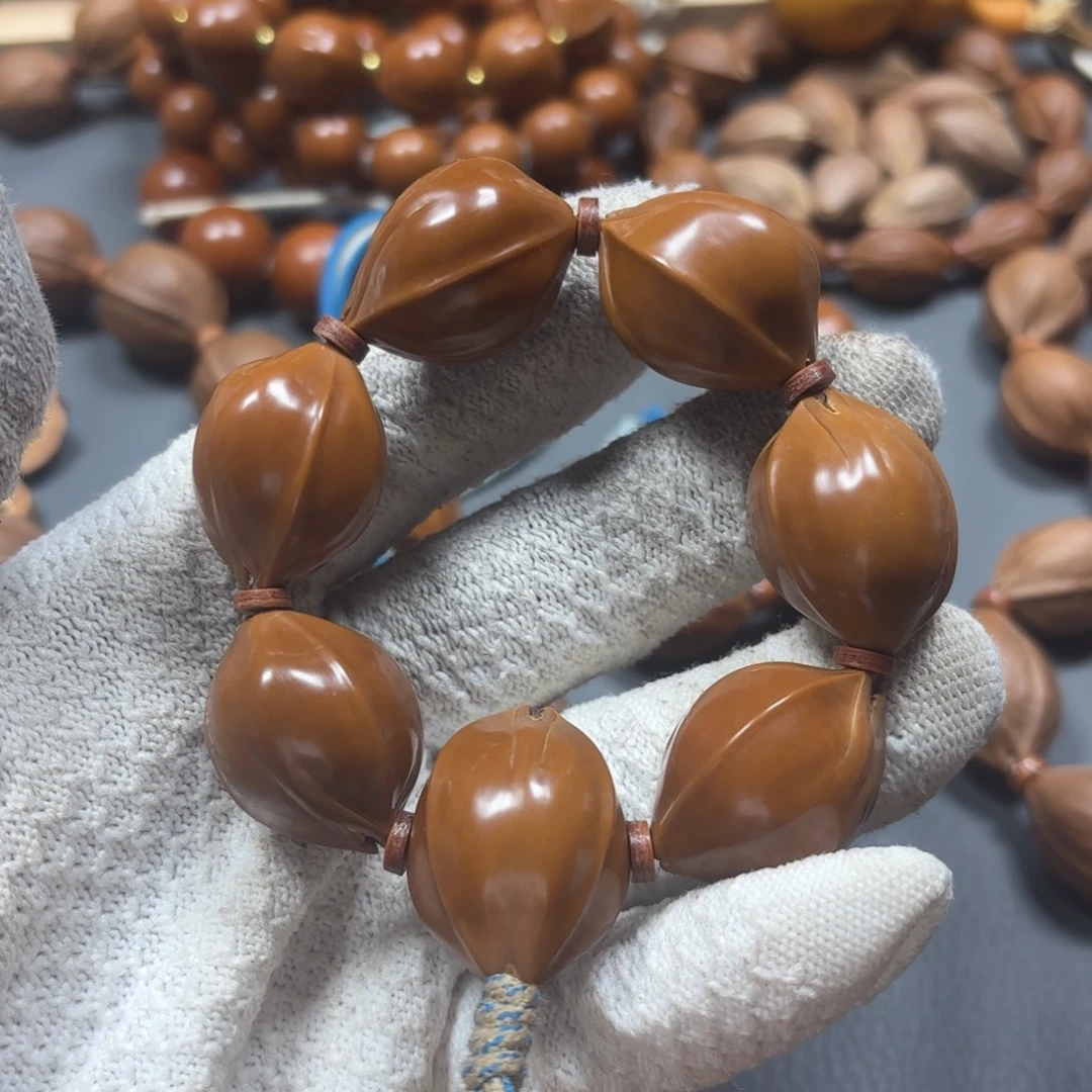 橄榄核手串/手链2.1*2.8精抛光手捻