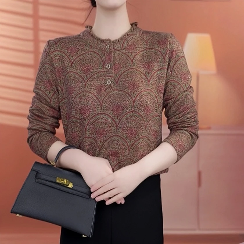 CX184【出口原单】法式高级优雅百搭显瘦遮肉衬衫-西西