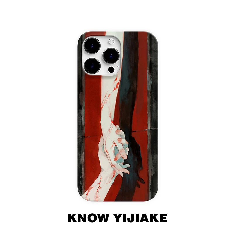 携手同行适用苹果17promax情侣手机壳16华为小米15oppo套vivo小众