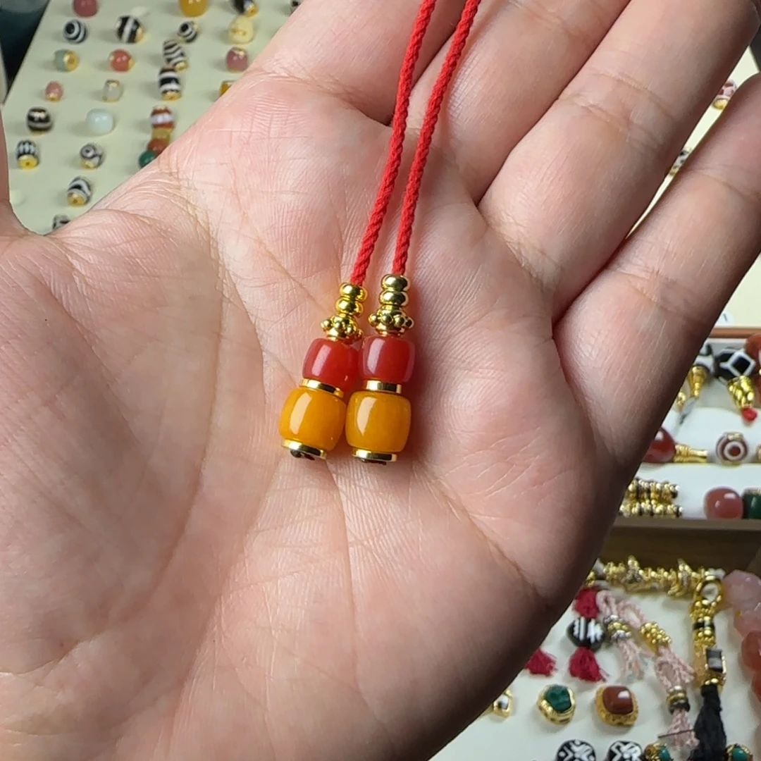 玛瑙/玉髓未镶嵌单珠配饰顶珠设计搭配
