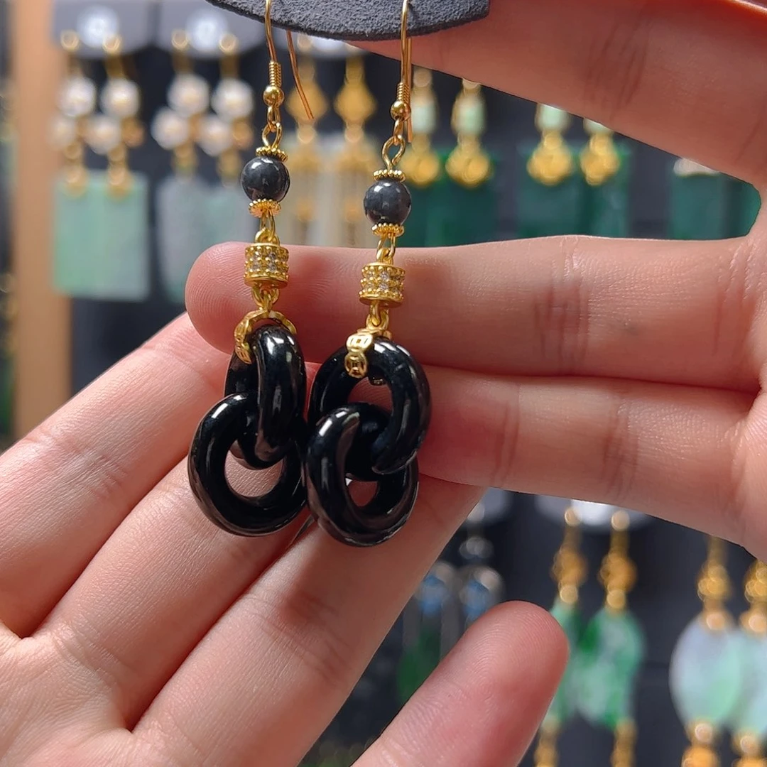 未镶嵌翡翠耳饰翡翠