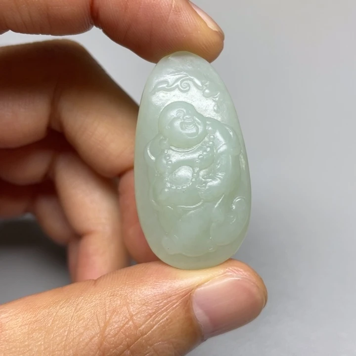 和田玉未镶嵌吊坠(不含链)因*