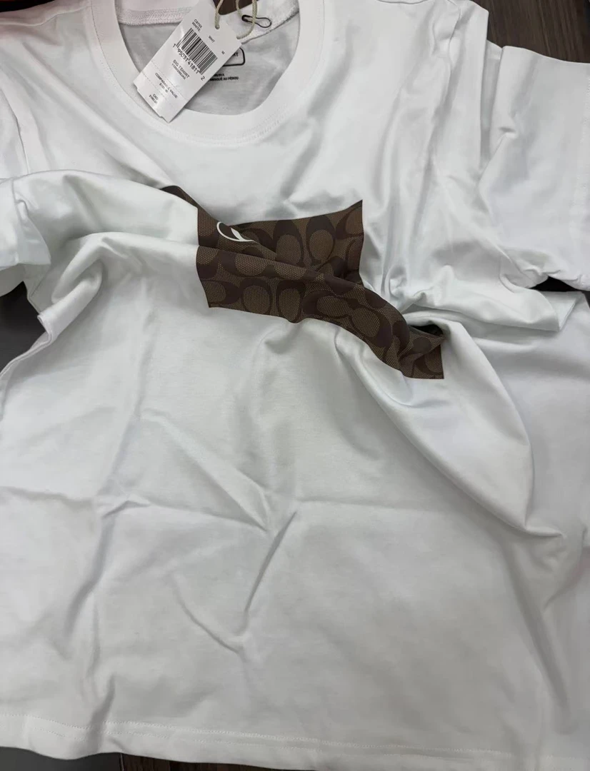 经典圆LOGO男女同款圆领T恤白色