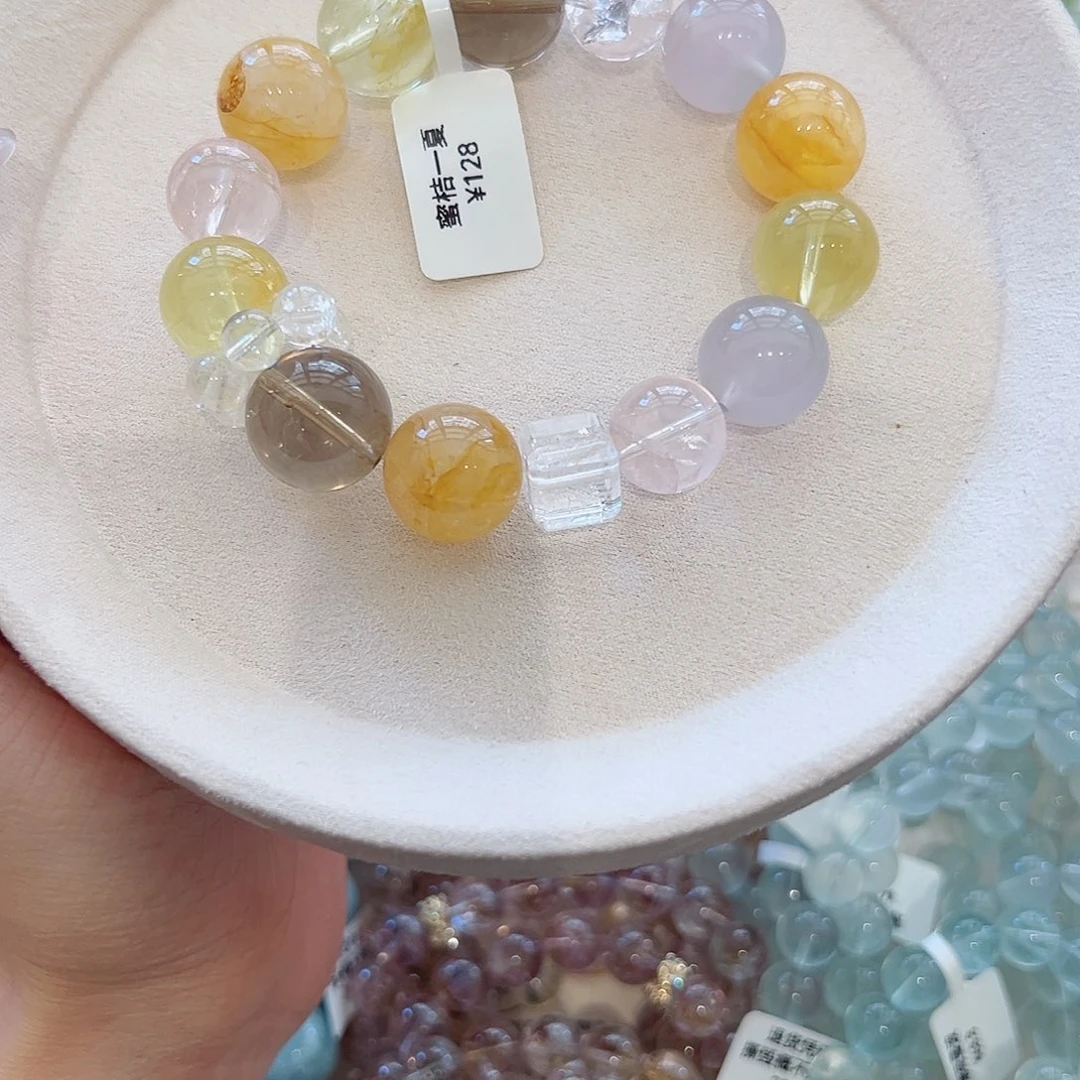 水晶手链未镶嵌蜜桔一夏多宝 不参与任何活动