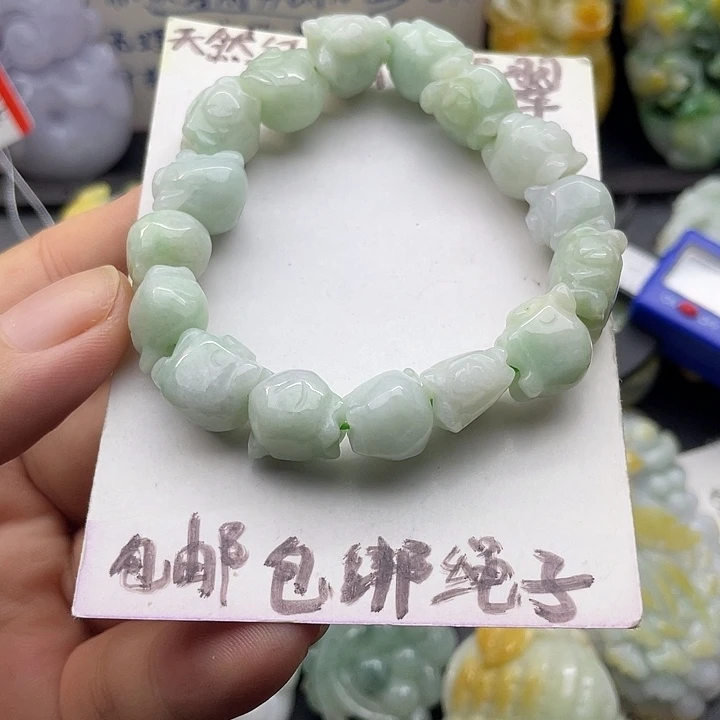 颈饰未镶嵌翡翠天然翡翠
