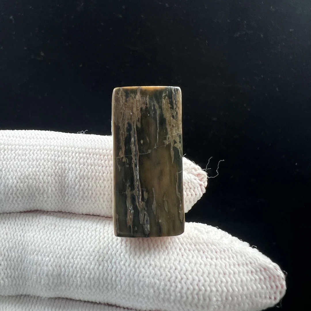 A3488天然猛犸牙 一字三通13x28x10mm支持鉴定 假一罚四