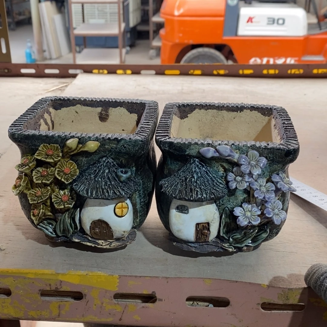 红陶青藤花器多肉花盆