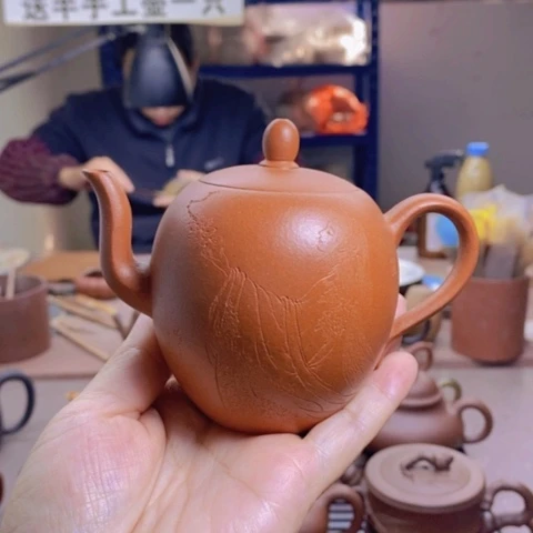 茶壶紫砂小红泥美人尖200cc