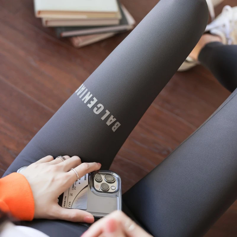 鲨鱼裤女外穿春秋薄款打底裤高腰收腹紧身九分健身瑜伽芭比裤加绒