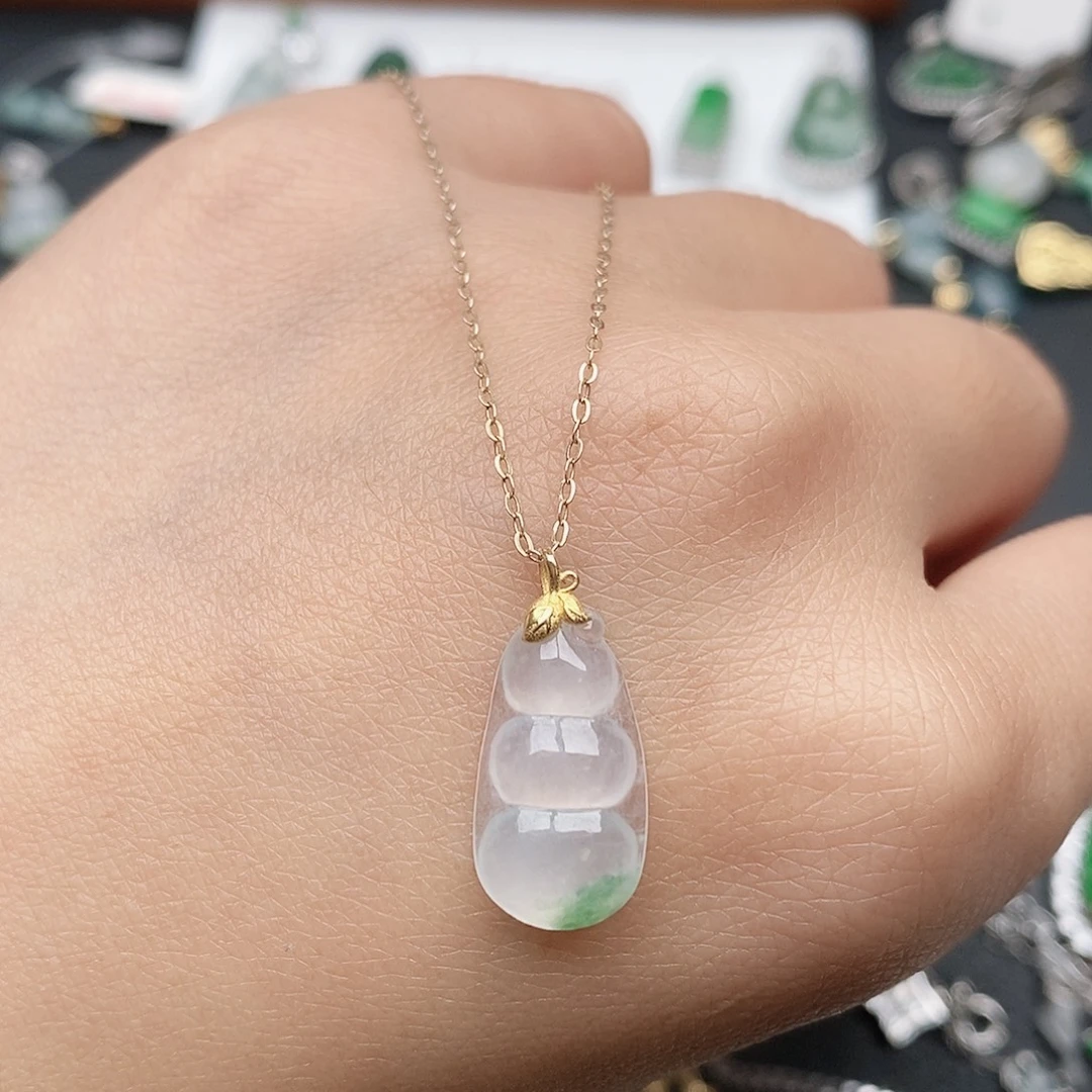 翡翠18K金镶嵌戒指