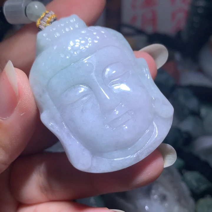 翡翠未镶嵌颈饰保真天然A货翡翠