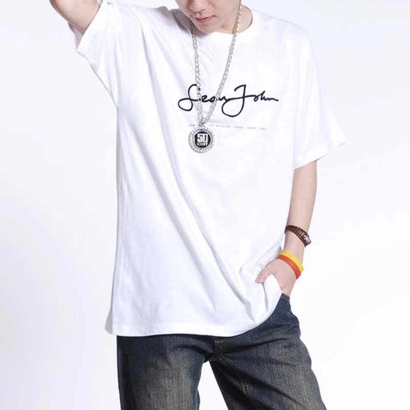 胖胖大码T恤 夏季新品男士加肥加大码宽松纯棉短袖肥佬半袖精梳棉