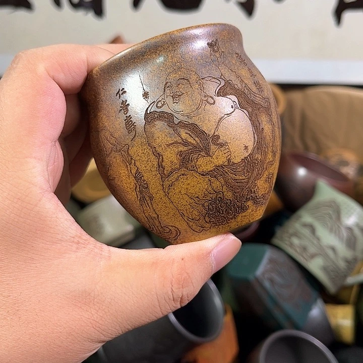 茶杯紫砂全手工紫砂主人杯