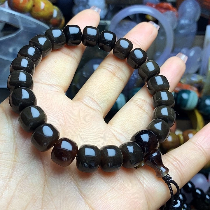 硅化玉未镶嵌手串