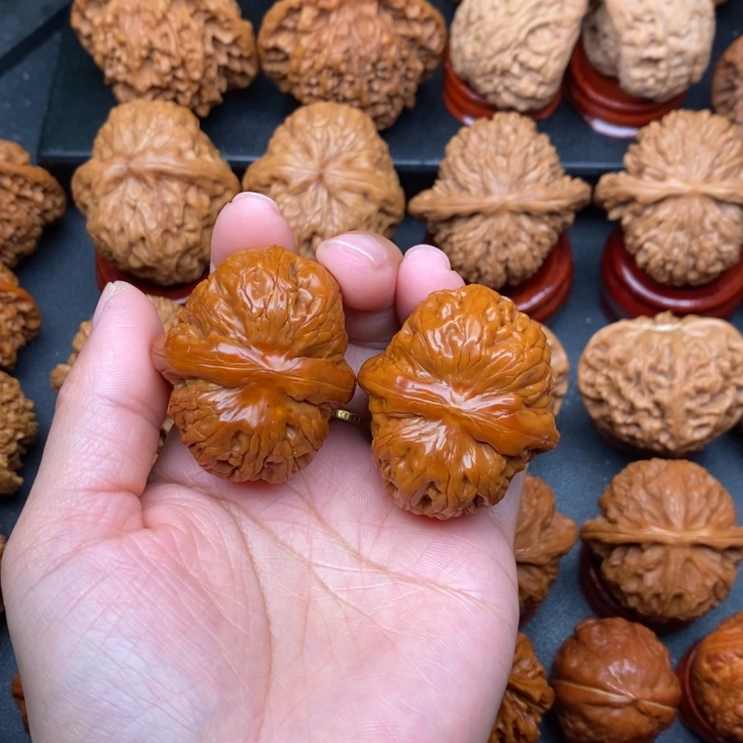 把件文玩核桃43平谷元宝