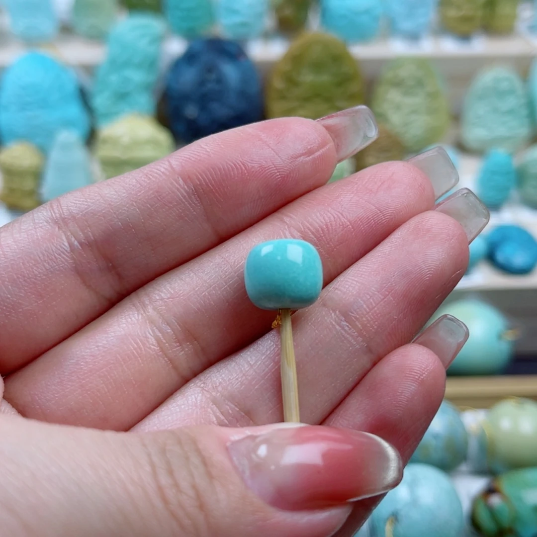 绿松石未镶嵌珠宝奇石10mm