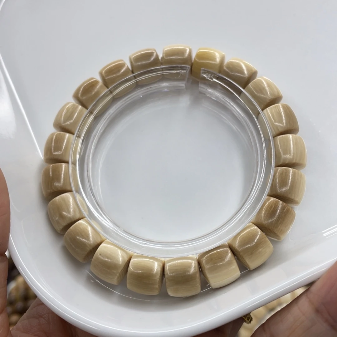 手串/手链/手镯猛犸象牙10✖️9冰咖阴阳珠直切