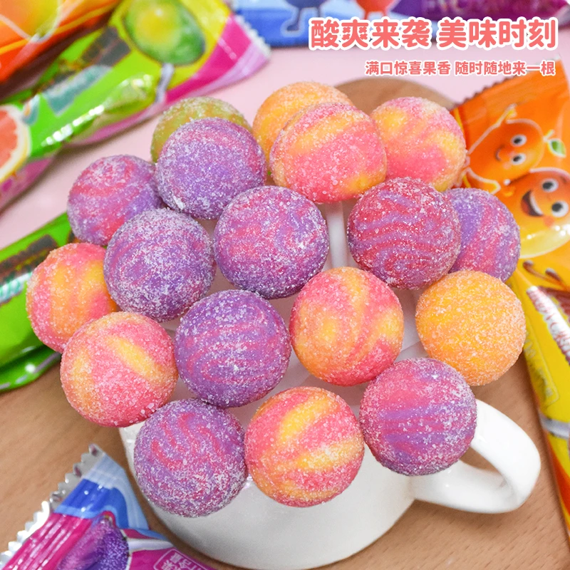 酸砂VC果汁棒棒糖双果味混合独立包装酸甜解腻儿童糖果休闲零食xz