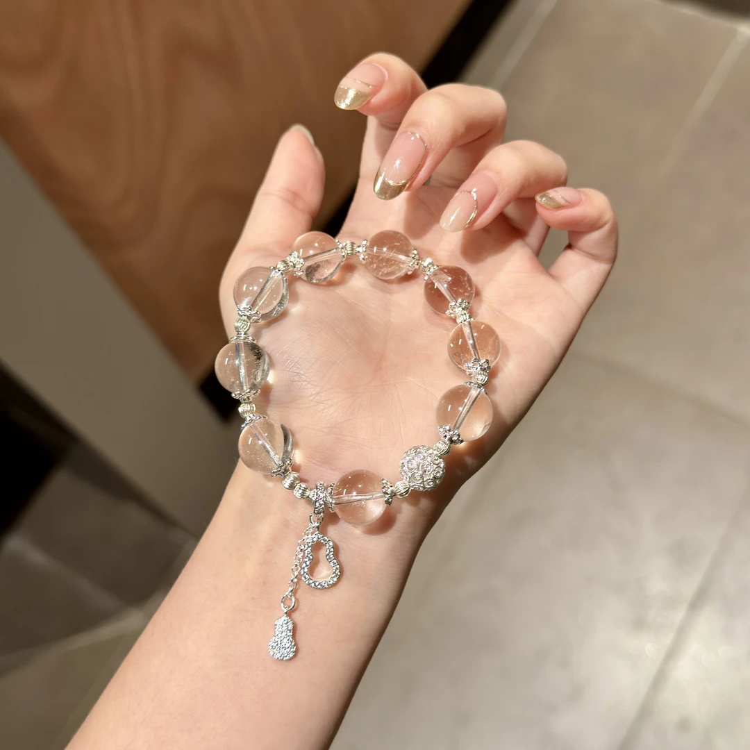 【璟澈】12mm白水晶天然水晶原创手串