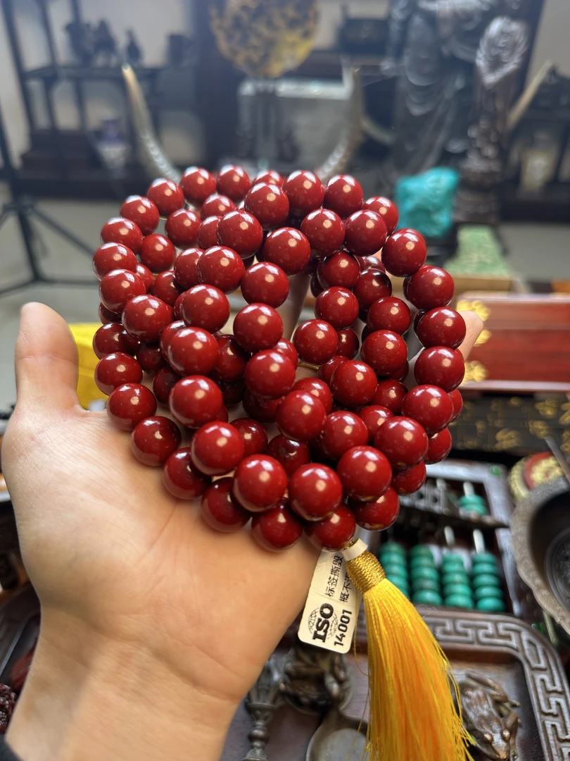 天然辰砂【闪购商品】天然原矿朱砂108大