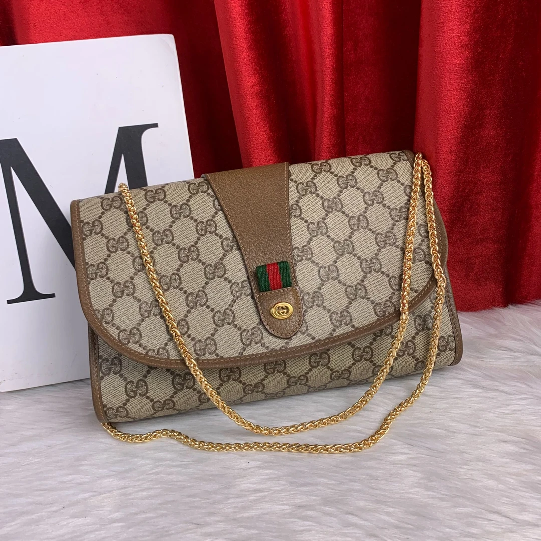 95新 GUCCI/古驰 老花信封包/AR09718022/8022