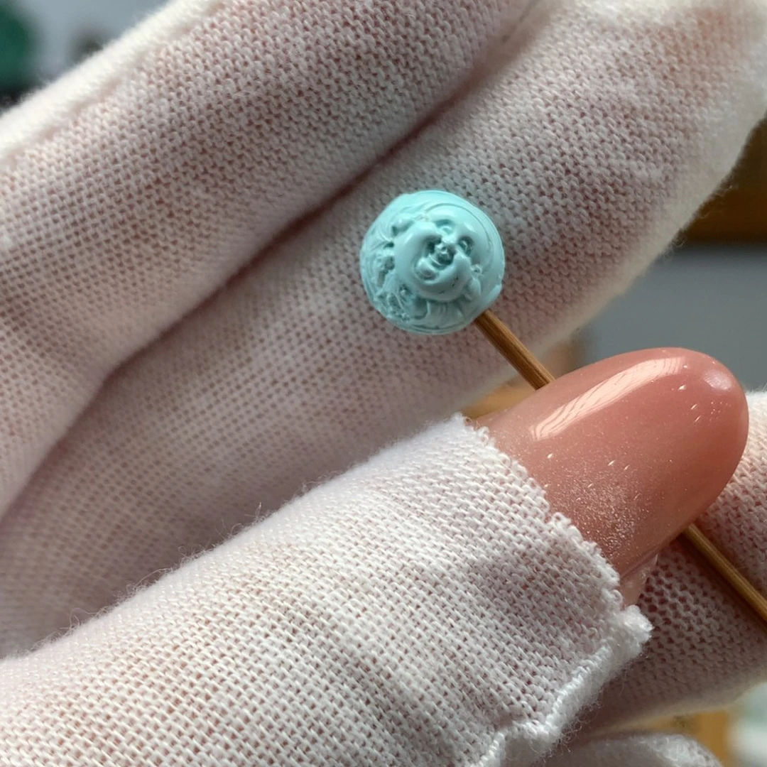 绿松石未镶嵌挂件