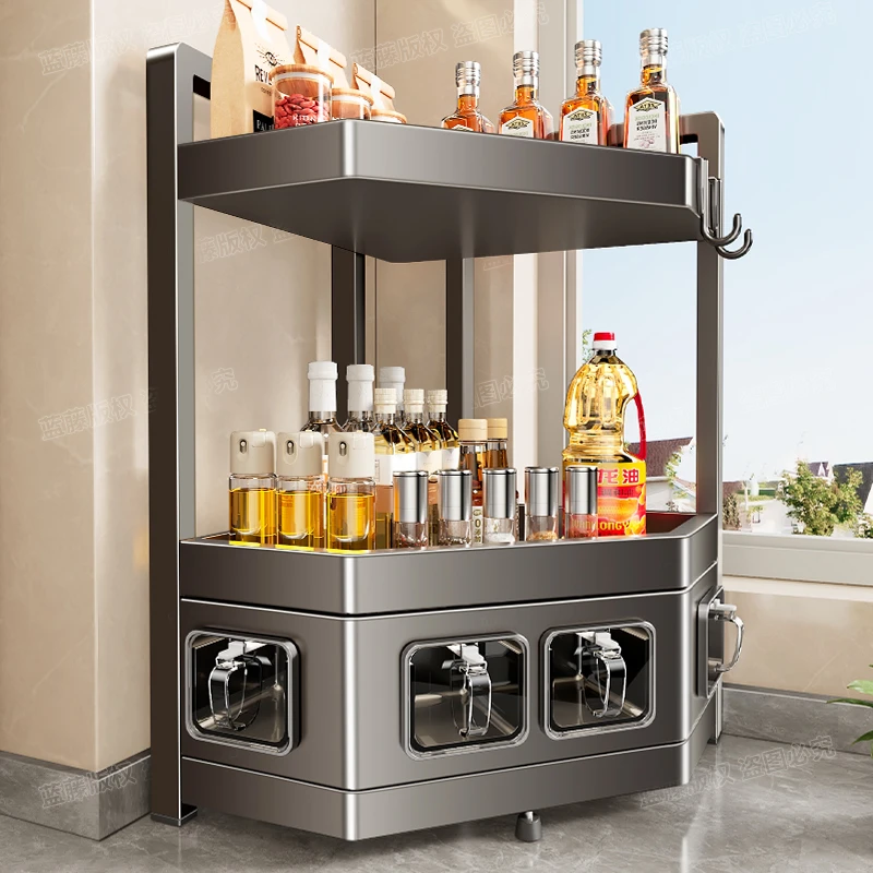 2025新家庭厨房调味料收纳置物架筷子收纳厨房必备用品整理神器