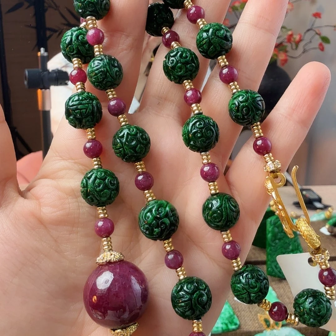 翡翠未镶嵌项链福利